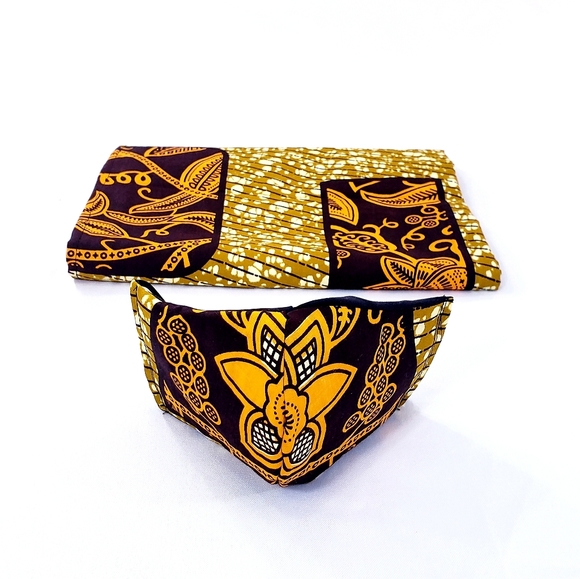 Head Wrap with Face Mask set - Picture 4 of 7